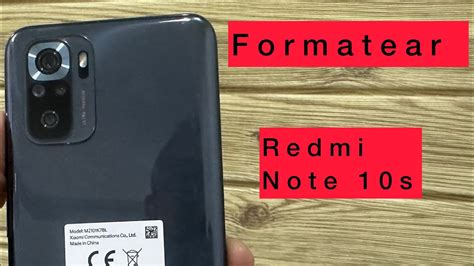 Como FORMATEAR Xiaomi Redmi Note 10s Hard Reset Modo Recovery YouTube