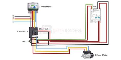 Earth Leakage Relay Wiring Circuit Diagram