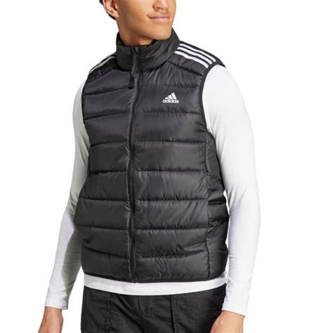 Adidas Mens 3 Stripe Light Down Body Warmer Bmc Sports