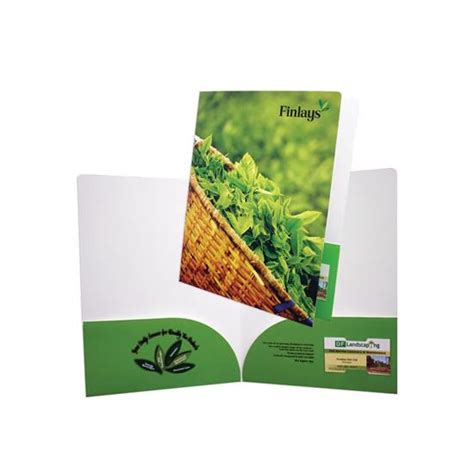 Custom Printed Curved Pockets Presentation Folder Designsnprint