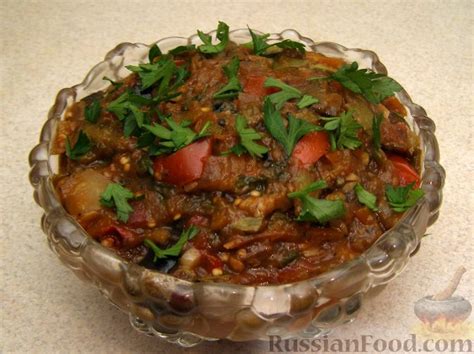 Рецепт: Овощная икра жареная на RussianFood.com