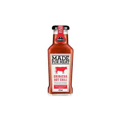 Kuhne Made For Meat Sriracha Hot Chili 235ml Quality Foods
