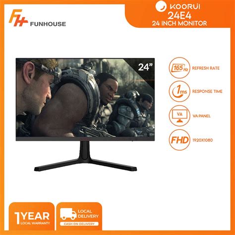 Koorui 24e4 24inch Computer Monitor Fhd 1080p Gaming Monitor 165hz Va