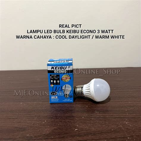 Jual Lampu Led Watt Keibu Econo Led Bulb Cool Daylight Warmwhite