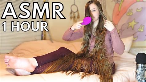 Brushing My Real Long Hair Over My Face Oiling Asmr Detangling