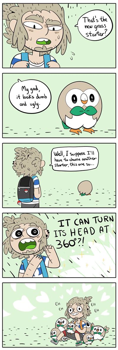 Pokemon Sun And Moon Discovering Rowlet By Zetrystan On Deviantart