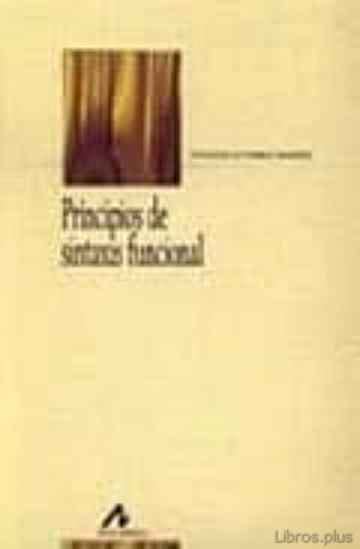 Descargar PRINCIPIOS DE SINTAXIS FUNCIONAL SALVADOR GUTIERREZ ORDOÑEZ