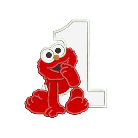 1st Birthday Elmo Svg