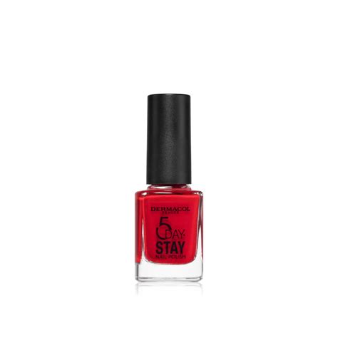 Buy Dermacol 5 Day Stay Nail Polish 21 Monroe Red 11ml South Africa