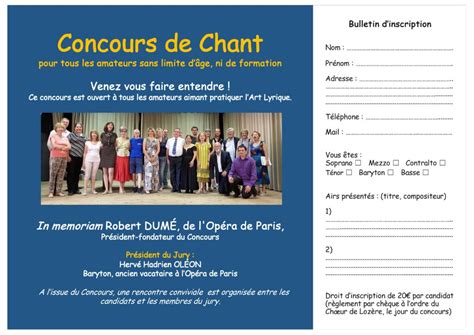 Concours De Chant