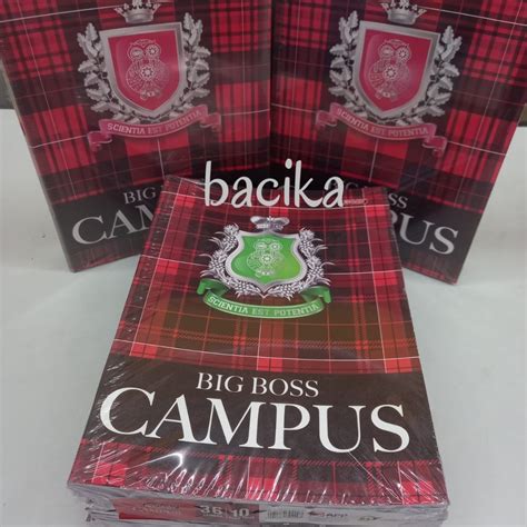 Jual BUKU TULIS BIG BOSS CAMPUS 36 LEMBAR 50 LEMBAR 1 PAK ISI 10