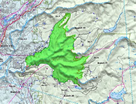 Mosquito Fire map, 5 p.m. Sept. 17, 2022. - Wildfire Today