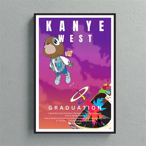 Kanye West Graduation Album Cover Poster Music Wall Art Poster Home Decor T Wall Art