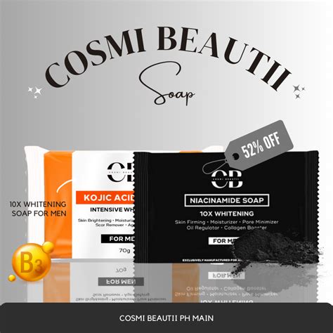 Original Cosmi Beautii Niacinamide Soap 10x Whitening Cb Soap Shopee