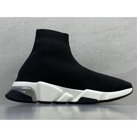 GT Batch Balenciaga Speed Trainer Clear Sole Black White Clear Black