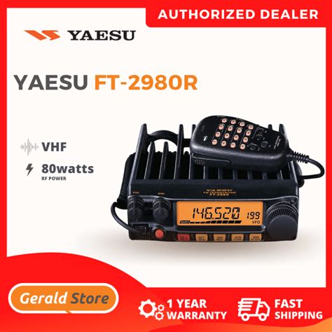 Yaesu Ft R W Vhf Mobile Transceiver Base Radio Ft R Year