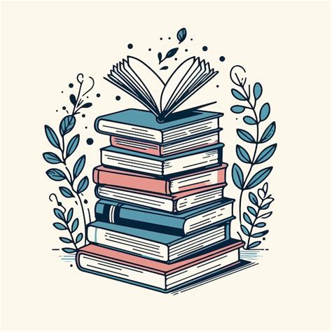 Premium Vector Stack Of Book Vector Illustration Education Symbol