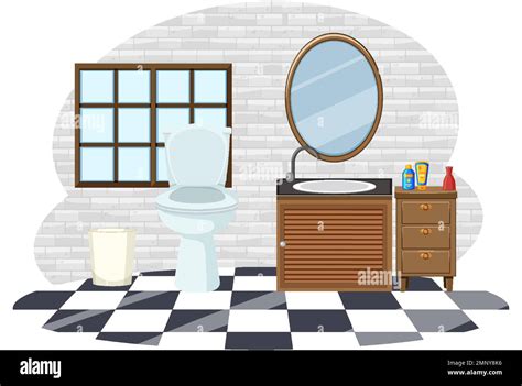 Toilet Scene Vector Isolated Illustration Stock Vector Image And Art Alamy