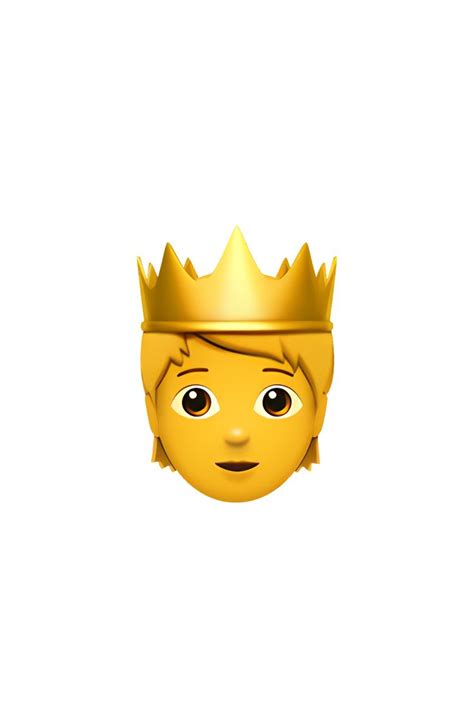 A Yellow Emoticure With A Crown On Its Head