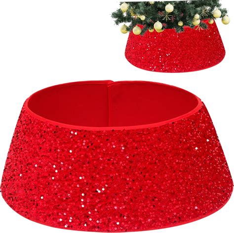 Amazon Christmas Tree Collar Inch Sequin Christmas Tree Collars