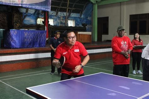 Wawali Arya Wibawa Buka Tenis Meja Antar Dusun Se Dauh Puri Kauh