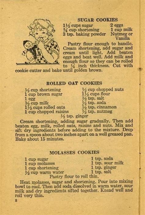 Vintage Sugar Cookie Recipe