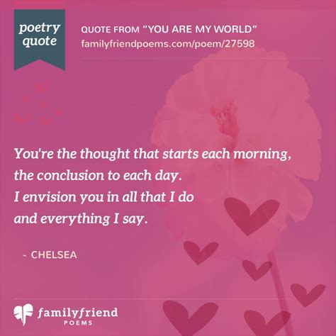 You Are My World, Special Friend Poem