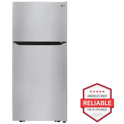 Lg 202 Cu Ft Top Freezer Refrigerator Stainless Steel Pcrichard