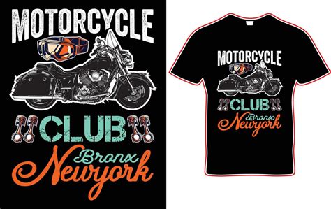 motorcycle club bronx newyork t shirt design. motorcycle t shirt design ...