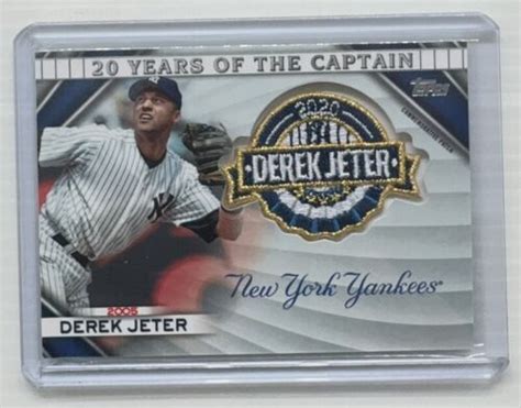 2020 Topps Derek Jeter 20 Years Of The Captain Patch 20ycc 05 Yankees