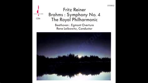 BRAHMS Symphony No 4 In E Minor Op 98 Reiner Royal Philharmonic