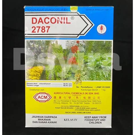 1kg Daconil Chlorothalonil Racun Kulat Fungicide Bintik Hitam Hawar