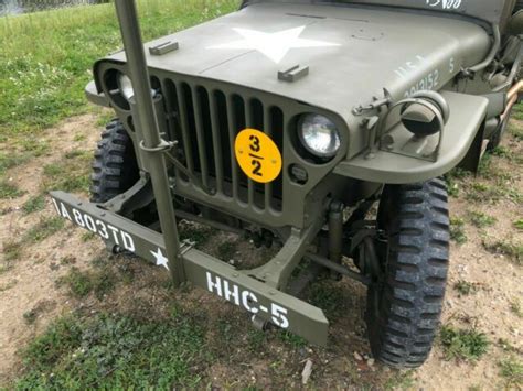 Rare Original Wwii 1942 Ford Gpw Script Jeep Willys Mb Military Us Army~restored Classic