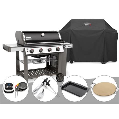 Barbecue Gaz Weber Genesis Ii E Gbs Noir Housse Kit Ustensile