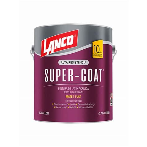 Pintura Acrilica Mate Super Coat Blanco 1gl Sc687 4 Lanco Web Do It Center