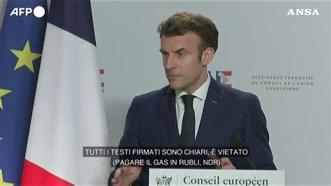 Energia Macron Non E Possibile Pagare Il Gas In Rubli Youtube