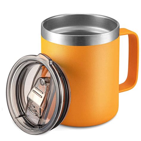 Buy 12oz Stainless Steel Insulated Coffee Mug With Handle Double Wall