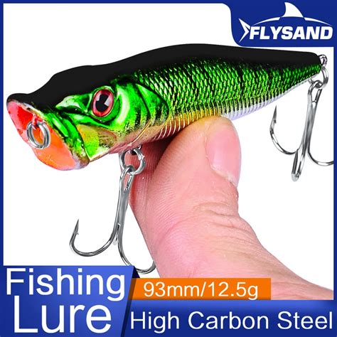 FLYSAND Venda Quente Popper Isca Topwater Isca De Pesca Isca Dura Isca