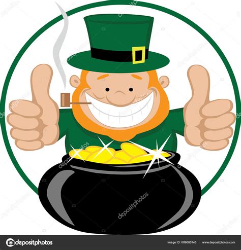 Leprechaun Pot Gold Stock Vector By DesignPicsInc 689660146