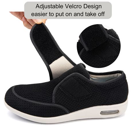 youyun Diabetic Shoes for Men with Velcro Elderly Men Walking Shoes ...