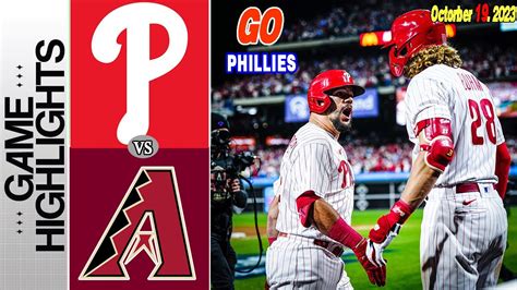 D Backs Vs Phillies Nlcs Game Today Highlights Mlb