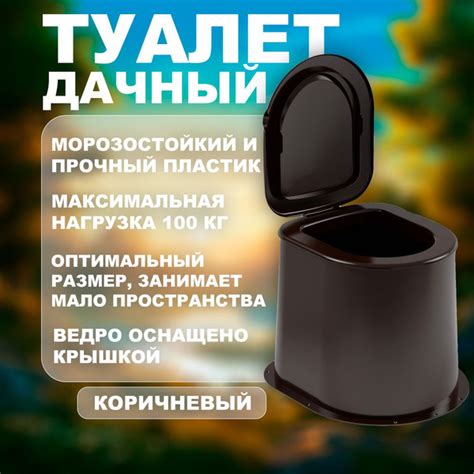 Туалет дачный без дна коричневый купить на OZON по низкой цене (1721687901)