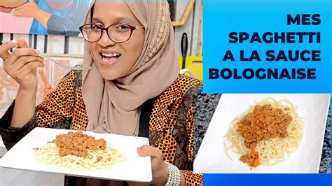 Ma Recette De Spaghetti A La Sauce Bolognaise YouTube