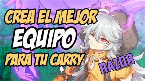 Crea El Mejor Equipo Para Tu Carry Razor Genshin Impact Espa Ol