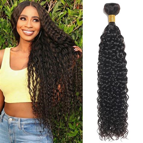 Cruslheep Water Wave Bundles Human Hair 12a Brazilian 24