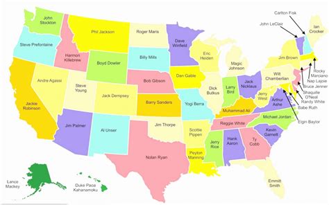 Us State Capitals Map