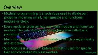 Modular programming | PPT