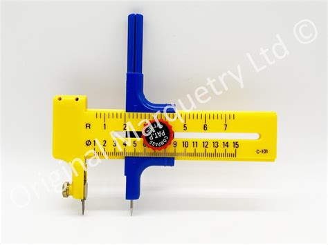 Compass Cutter Cuts Circles From 10mm To 150mm Complete With 7 Blades T53 T54 Compass