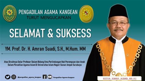 YM Prof Drs H Amran Suadi S H M Hum MM Raihnya Gelar Profesor