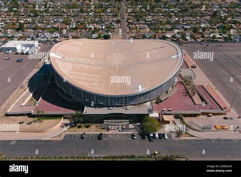 An Aerial View Of The Arizona Veterans Memorial Coliseum Tuesday